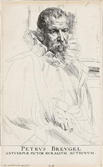 ANTHONY VAN DYCK Collection of approximately 165 portrait etchings and engravings from Icones Principum Virorum Doctorum and other seri